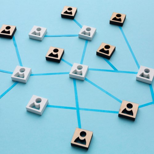 Grafik von vernetzten Personen